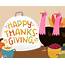 Funny Song Of Gratitude Personalize  Thanksgiving ECard Blue