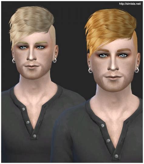 Simista Black Le Hawk Fatale Male Hairstyle Retexture Sims 4 Hairs