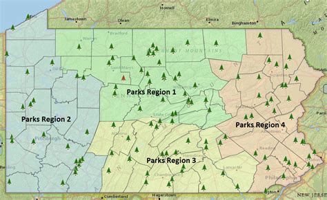 Pa State Parks Forests And Geology Interactive Map