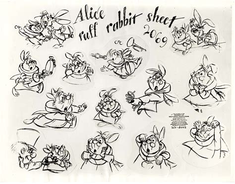 Cartoon Concept Design Alice In Wonderland Model Sheets Designs And