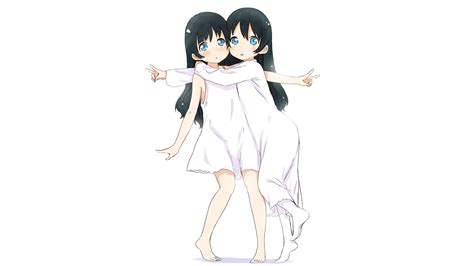 1364x768 Resolution Two Female Anime Characters Anime Girls Twins