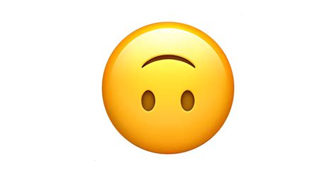 🙃 Visage à Lenvers Emoji — Signification Copier And Coller Combinaisons