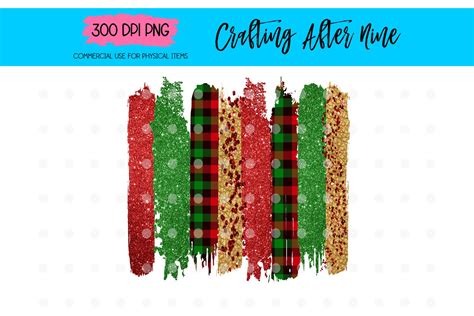 Individual Christmas Paint Brush Stroke Graphic By Crafting After Nine