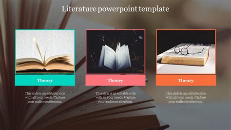 Ready To Use Literature Powerpoint Template Design