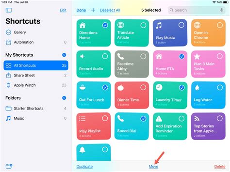 Ios 14 How To Create And Manage Folders In The Shortcuts App Mid