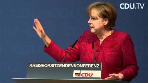 Rede Von Angela Merkel Auf Der Cdu Kreisvorsitzendenkonferenz Youtube