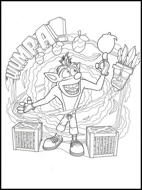 Desenhos Para Colorir E Imprimir Crash Bandicoot Trey The Hedgehog Em