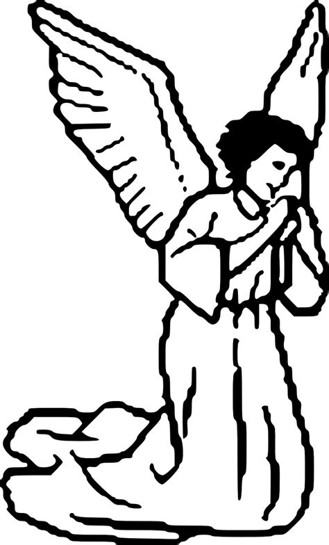Outline Clipart Angel Outline Angel Transparent Free For Download On