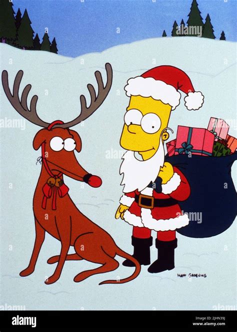 Santa S Little Helper Bart Simpson Los Simpsons 1989 Fotografía De