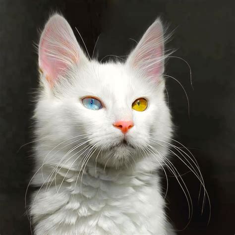 Cat Photograph Turkish Angora Cat By Daniel Hagerman Angora Cats