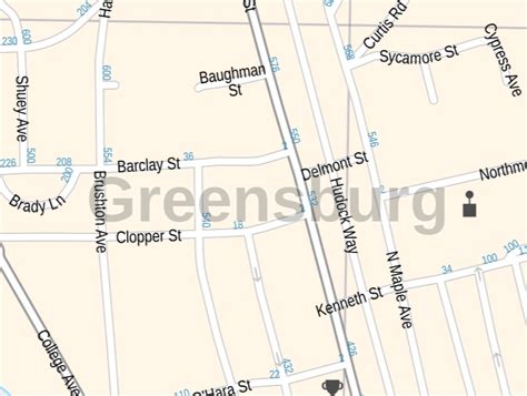 Greensburg Map Pennsylvania