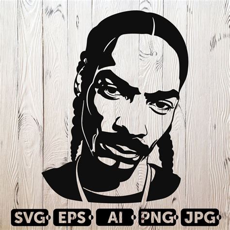 Snoop Dogg SVG Cutting Files 3 Rappers Digital Clip Art | Etsy
