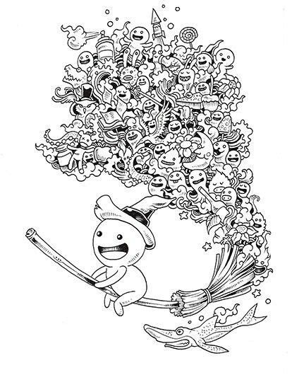Doodles vexx doodles doodle art drawing doodle drawings. Doodle Art Coloring Pages Vexx