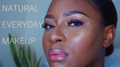 Natural Dewy Everyday Makeup Dark Skin Youtube