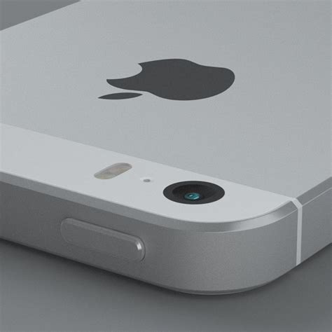 3d Apple Iphone 5s Silver