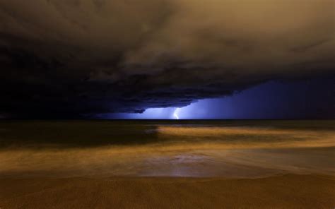 Storm Lightning Storm Pictures Seascape Photography