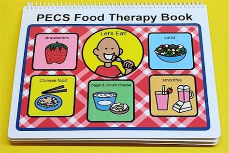 Items Similar To Pecs Food Therapy Book Interactive Communication Book Aba 60 Symbols