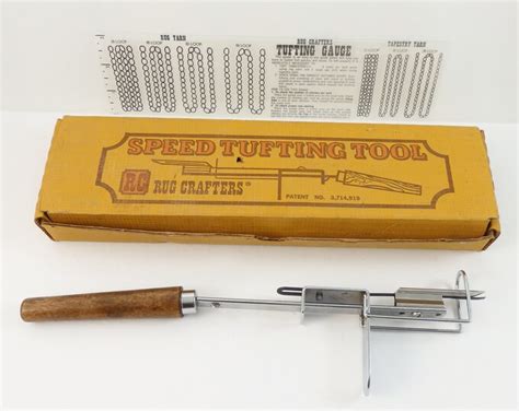 Vintage Rug Crafters Speed Tufting Tool Rug Making Tool With Original
