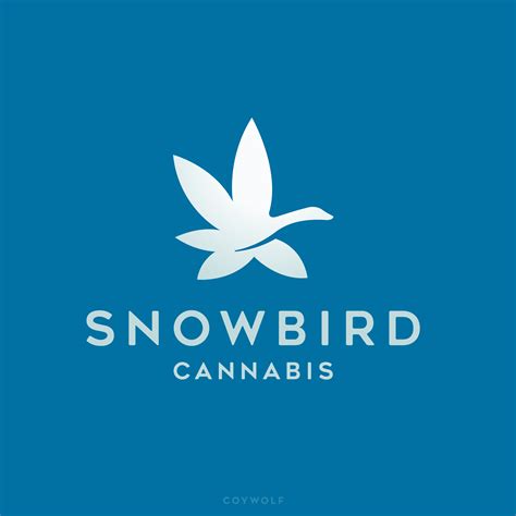 Available Snowbird Cannabis Logo Design Logo Cowboy