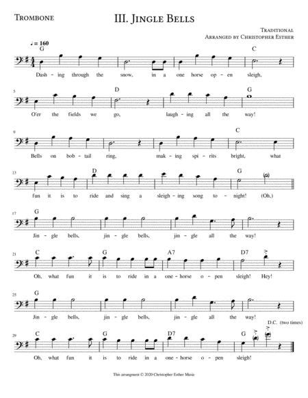 Jingle Bells For Trombone Free Music Sheet
