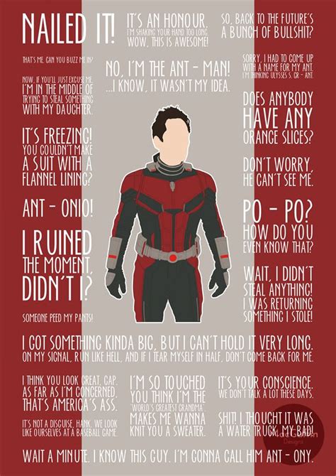 Ant Man Poster Made To Order Marvel Quotes Avengers Quotes Marvel
