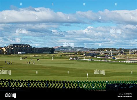 St Andrews Golf Course Scotland Eighteenth18th Hole Stock Photo Alamy