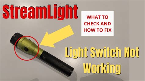 I tried swapping the switch (on the off chance the receptacle wasn't working) with a different one in the house that is. StreamLight Switch Not Working Properly | What To Check ...