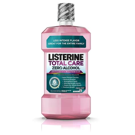 total care alcohol free anticavity mouthwash 6 benefit fluoride mouthwash for bad breath and
