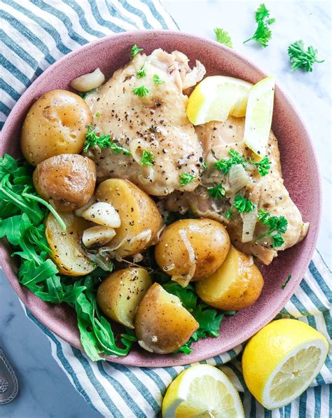 Crock Pot Chicken Thighs And Potatoes Tipps In The Kitch