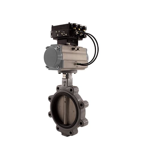 2 Way Butterfly Valve With Series C Double Acting Actuator 200 Psi