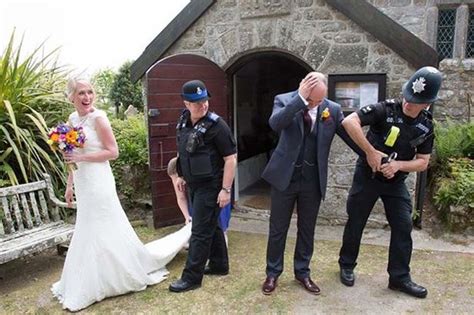 Groom Is Handcuffed By Police And Led Away From Own