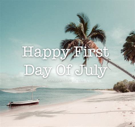 Beautiful Beach Scene Happy First Day Of July Pictures Photos And