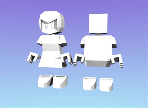 Resource Fully Rigged And Animated Blockhead Anime Playermodels