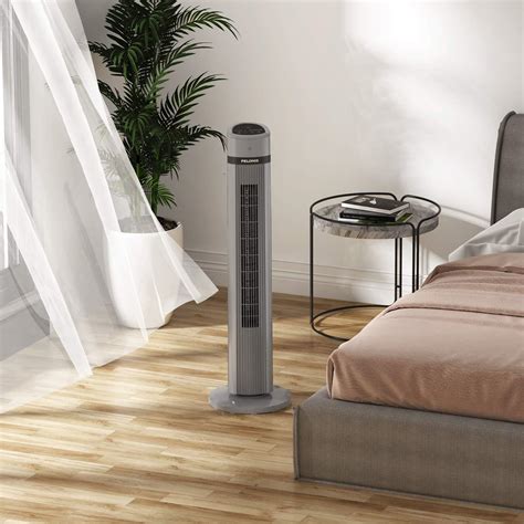 Pelonis 40 Oscillating Tower Fan With Remote 3 Speed Settings With 3