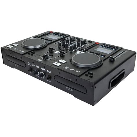 Monoprice All In One Dj System With Dual Cd And Usb Flash Players Fx