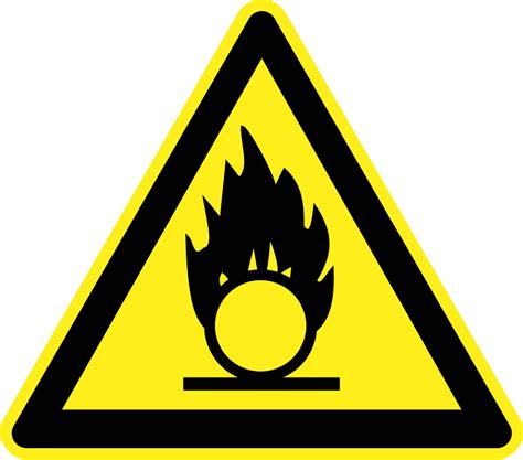Onlinelabels Clip Art Fire Hazard Warning Sign