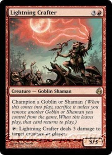 Maybe you would like to learn more about one of these? LIGHTNING CRAFTER Morningtide MTG Red Creature — Goblin ...