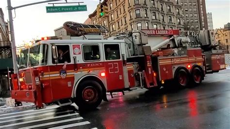 Fdny Ladder 23 Responding With Rumblers And A Spare Into An 2nd Alarm