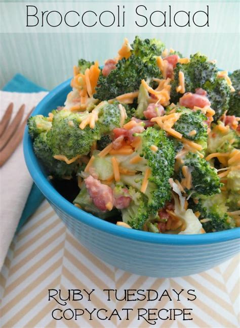Choose your garden salad dressing: Broccoli Salad Recipe (Ruby Tuesday's Copycat | Easy ...