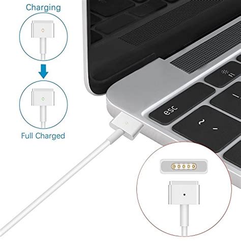 Skygrand Macbook Air Charger Replacement 45w Magsafe 2 T Tip Connector