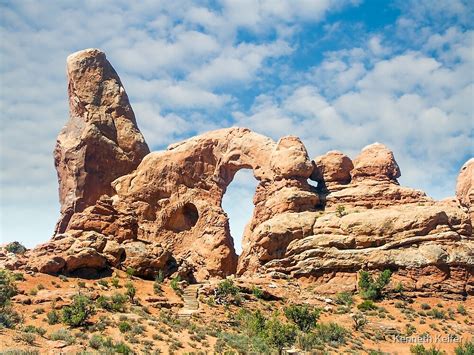 Turret Arch In Arches National Park Moab Utah By Kenneth Keifer