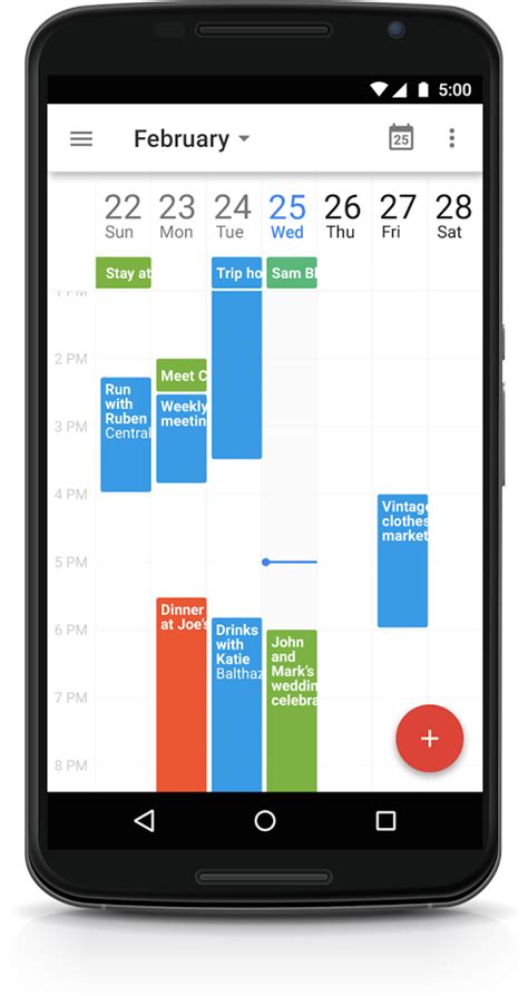 Manage your life through google's own calendar app. Google Calendar for Android gets a new 'week view' feature ...