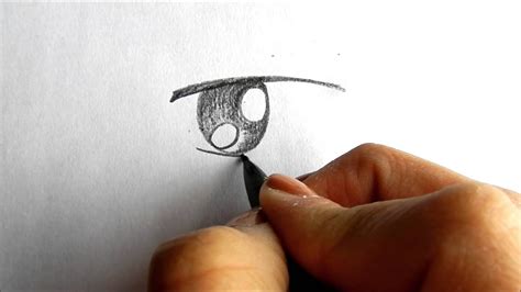 Above the eye, draw a crease formed from the eye cavity under the skin. Drawing a simple boy anime/manga eye - YouTube