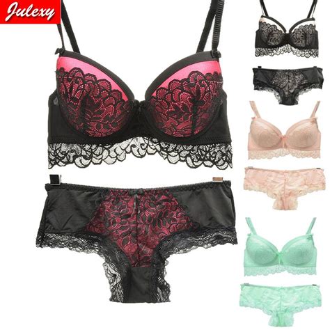 Buy Julexy Sexy Lace Push Up Bra Set For Women Abc Bra Brief Sets Noble At Affordable Prices