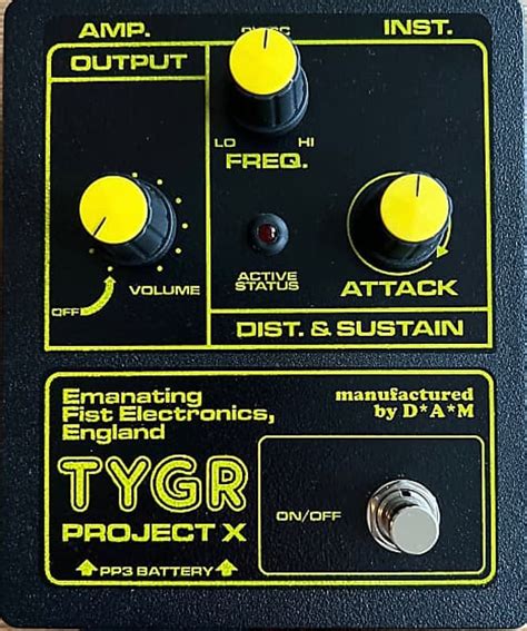Emanating Fist Electronics Tygr 2020 Present Black Yellow Reverb