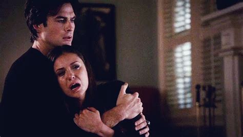The Vampire Diaries Damon And Elena Keep Her Safe Gif Find On Gifer