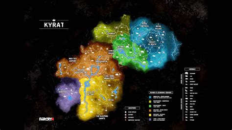 Far Cry 4 Map Of Kyrat Revealed Youtube