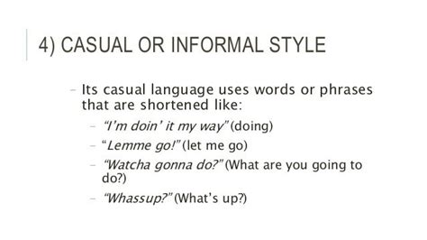 Types Of Speech Styles