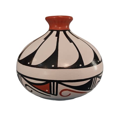Isleta Pueblo Polychrome Pottery Vase By Joe S Jojola Etsy
