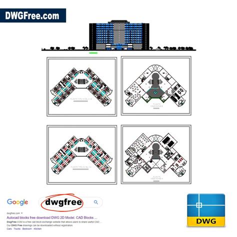 5 Stars Hotel Plan Project Dwg Drawing Free In Cad For Architect